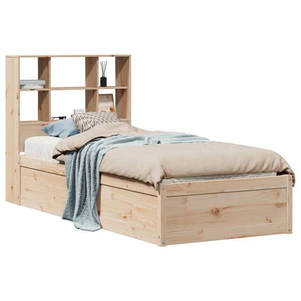vidaXL Cadre de lit sans matelas 75x190 cm bois de pin massif