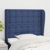 vidaXL T&ecirc;te de lit avec oreilles Bleu 103x23x118/128 cm Tissu