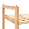 vidaXL Étagère à chaussures Bois de noyer massif 69 x 26 x 40 cm