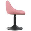 vidaXL Chaise de salle &agrave; manger Rose Velours