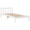vidaXL Cadre de lit sans matelas blanc 90x200 cm bois de pin massif