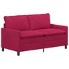 vidaXL Canap&eacute; Bordeaux 156 x 81 x 87,5 cm Velours