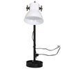vidaXL Lampe de bureau 25 W blanc 15x15x55 cm E27