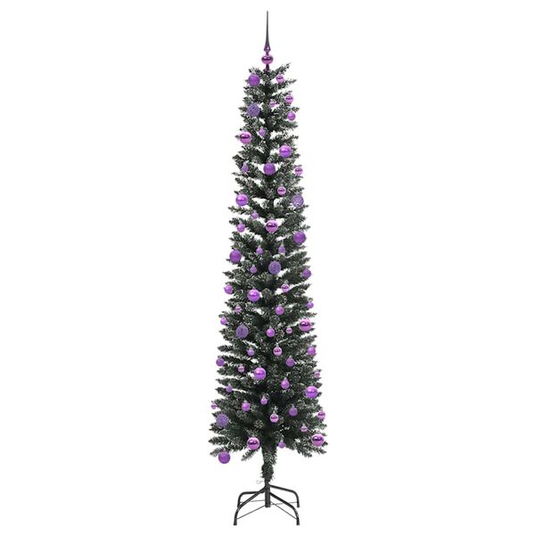 vidaXL Sapin de No&euml;l artificiel Vert 240 cm PVC, plastique et acier
