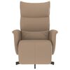 vidaXL Fauteuil inclinable avec repose-pieds cappuccino similicuir