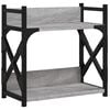 vidaXL Support d'imprimante &agrave; 2 niveaux Sonoma gris 40x20x40 cm