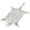 vidaXL Tapis en peluche en forme de l&eacute;opard 139 cm Blanc