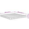 vidaXL Matelas en mousse moyennement doux 200x200 cm
