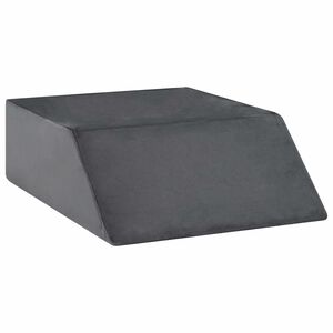 vidaXL Coussin pour les jambes 63 x 52 x 19 cm Ferme Mousse PU Gris