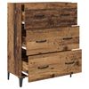 vidaXL Buffet Bois ancien 69,5 x 34 x 90 cm Bois d'ing&eacute;nierie et fer