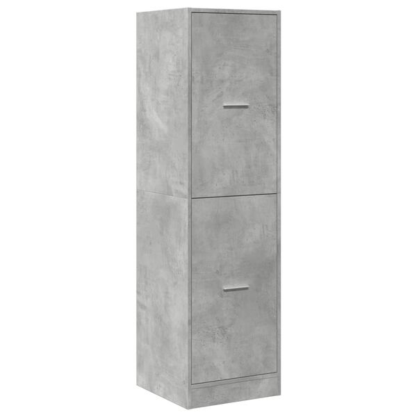 vidaXL Armoire d'apothicaire gris b&eacute;ton 40x41x144,5 cm bois ing&eacute;nierie