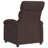 vidaXL Fauteuil inclinable Marron fonc&eacute; Tissu