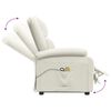 vidaXL Fauteuil de massage Cr&egrave;me Velours