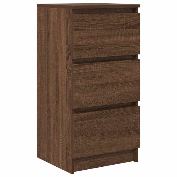 vidaXL Buffet ch&ecirc;ne marron 37,5x35x76 cm bois d'ing&eacute;nierie