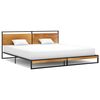 vidaXL Cadre de lit sans matelas m&eacute;tal 200x200 cm