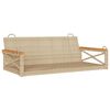 vidaXL Balancelle beige 109x62x40 cm r&eacute;sine tress&eacute;e