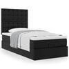 VidaXL Lit ottoman avec matelas noir 90x190 cm similicuir