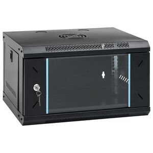 vidaXL Armoire r&eacute;seau murale 6U 19" IP20 53 x 40 x 30 cm