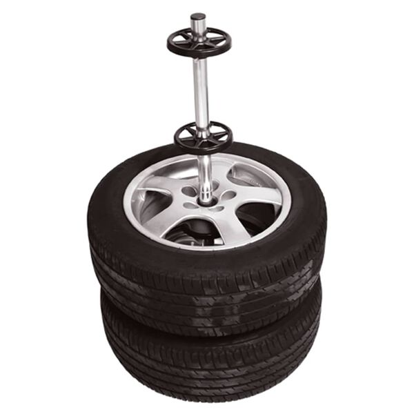 Carpoint Porte-pneu avec housse Aluminium Noir