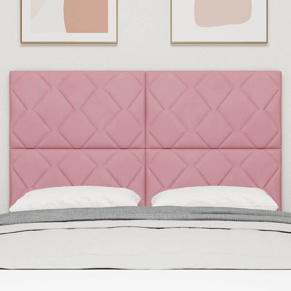 vidaXL T&ecirc;te de lit LED Rose 160 cm Cuir synth&eacute;tique