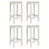 vidaXL Ensemble de bar de jardin 5 pcs blanc bois massif de pin