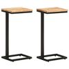 vidaXL Tables d'appoint 2 pcs 31,5x24,5x64,5 cm Bois d'acacia solide