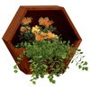 vidaXL Jardini&egrave;res murales 2 pcs Rouill&eacute; Acier corten 30x10x25 cm