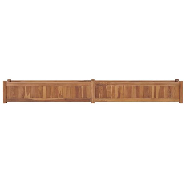 vidaXL Lit sur&eacute;lev&eacute; 200x30x25 cm Bois de teck solide
