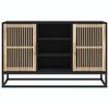 vidaXL Buffet noir 105x30x65 cm bois d'ingénierie