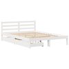 vidaXL Cadre de lit sans matelas blanc 160x200 cm bois de pin massif