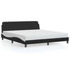 vidaXL Cadre de lit Dover noir et blanc 180x200 cm similicuir