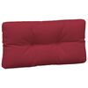 vidaXL Coussins de palette lot de 3 rouge bordeaux tissu