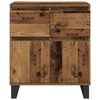vidaXL Buffet Bois Ancien 60 x 35 x 70 cm Bois d'ing&eacute;nierie et fer