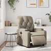 vidaXL Fauteuil de massage inclinable électrique cappuccino similicuir