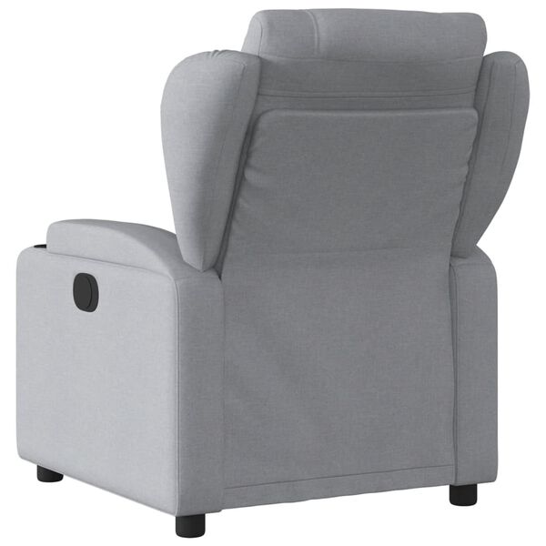 vidaXL Fauteuil inclinable en tissu gris clair
