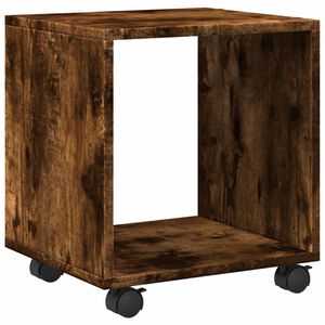 vidaXL Armoire roulante ch&ecirc;ne fum&eacute; 37x33x42,5 cm bois d'ing&eacute;nierie