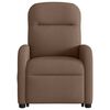 vidaXL Fauteuil inclinable Marron Tissu
