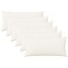 vidaXL Coussin de jet&eacute; 6 pc HEERLEN Blanc 40 x 70 cm Tissu