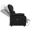 vidaXL Fauteuil inclinable &eacute;lectrique Noir Similicuir