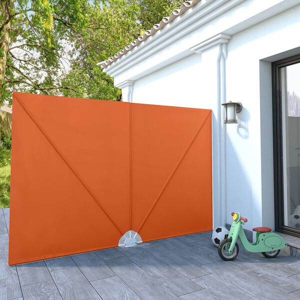 vidaXL Auvent lat&eacute;ral pliable de terrasse Terre cuite 300 x 200 cm