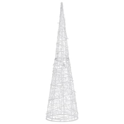 vidaXL Cône lumineux décoratif pyramide LED acrylique blanc 120cm