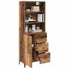 vidaXL Haut Armoire Bois Ancien 69,5 x 34 x 180 cm Bois d'ing&eacute;nierie