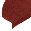 vidaXL Tapis d'escalier auto-adh&eacute;sifs 30 pcs rouge 65x22,5x3,5 cm