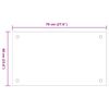 vidaXL Dosserets de cuisine 2 pcs transparent 70x60 cm verre trempé