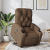 vidaXL Fauteuil inclinable électrique marron tissu