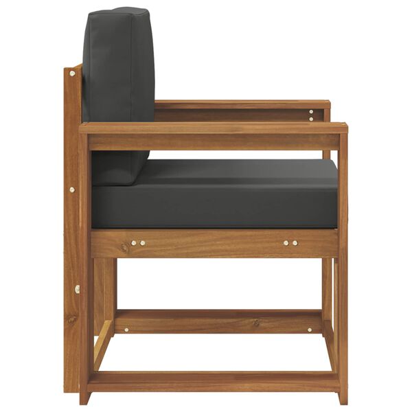 vidaXL Canap&eacute; d&rsquo;ext&eacute;rieur Bois d'acacia massif et polyester Naturel