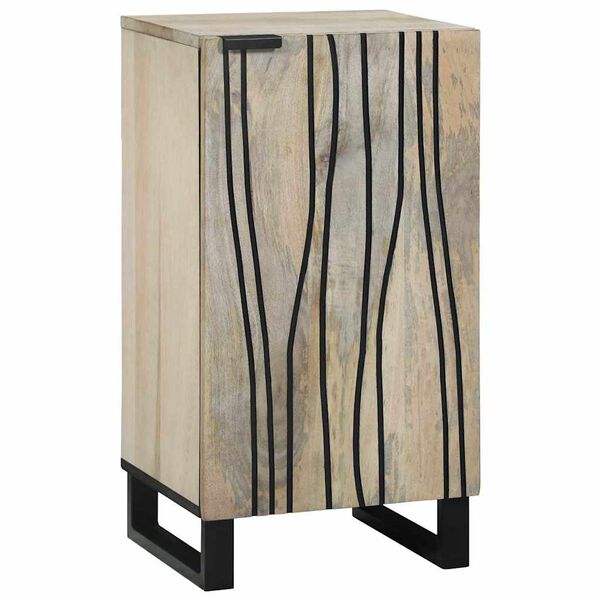 vidaXL Buffet Blanc 40 x 33 x 75 cm bois de manguier massif