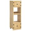 vidaXL Armoire avec &eacute;tag&egrave;re SKI Brun Miel 66 x 58 x 207 cm Pin massif