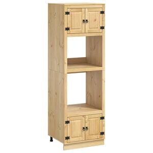 vidaXL Armoire avec &eacute;tag&egrave;re SKI Brun Miel 66 x 58 x 207 cm Pin massif