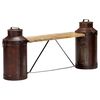 vidaXL Banc bouteille de lait 150x33x64 cm Bois de manguier solide